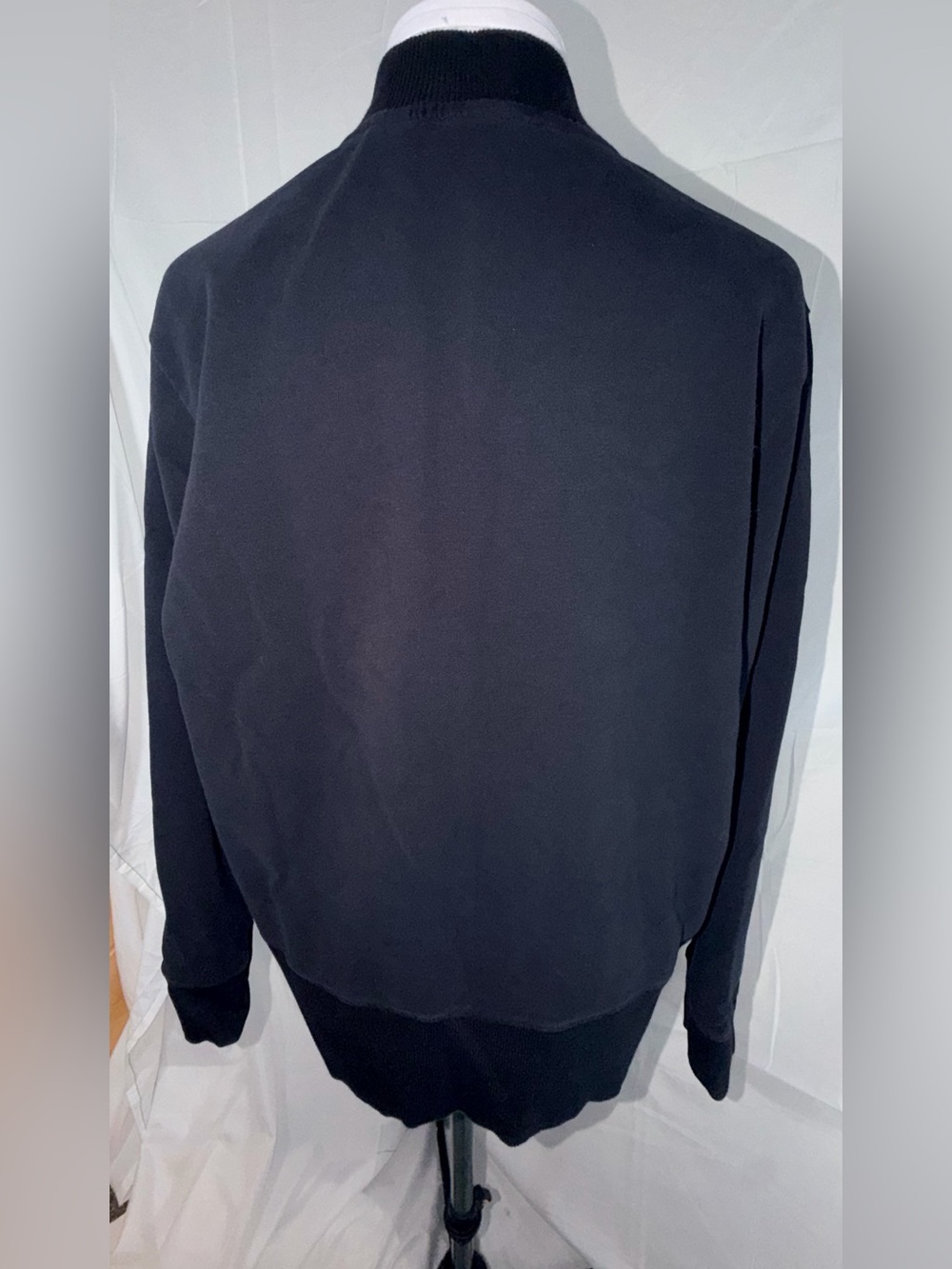 Universal Standard Zoe Half Zip Funnel Neck Pullover Sweatshirt Sz S Black - Picture 5 of 10
